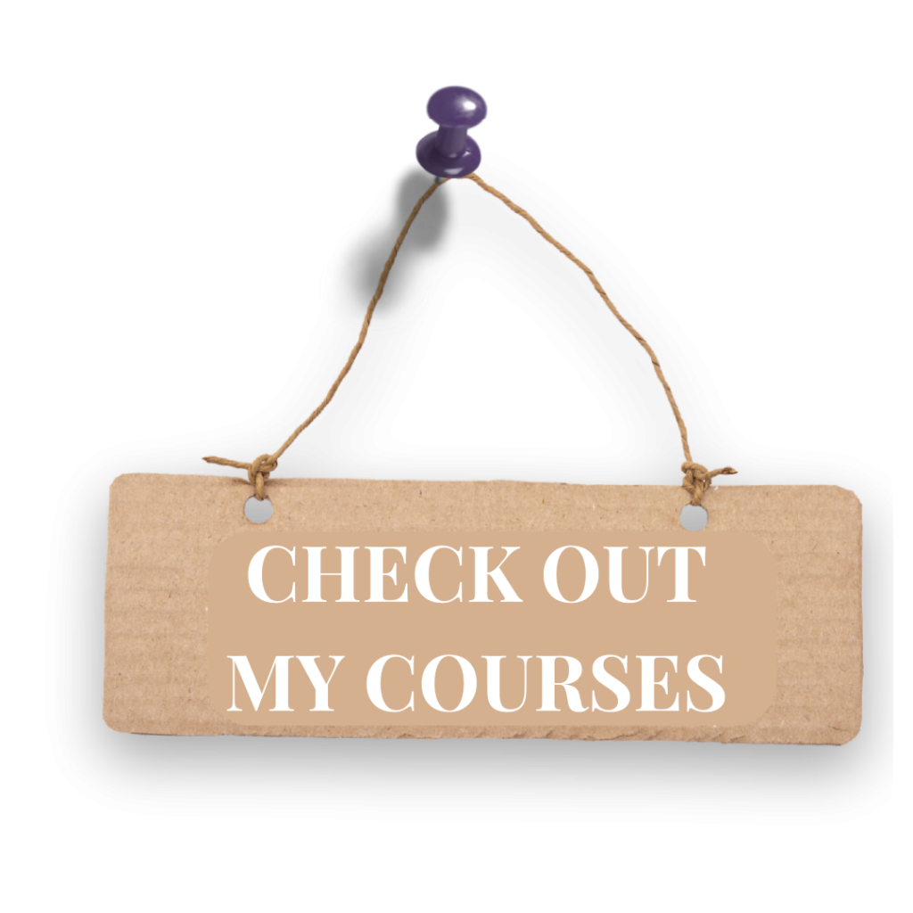 Check out my courses icon